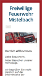 Mobile Screenshot of feuerwehr-mistelbach.org